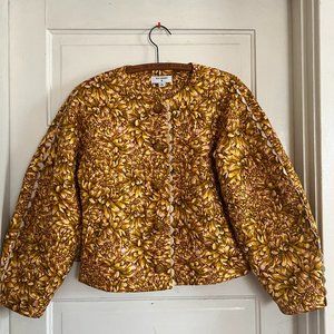 Kika Vargas Target Mum Floral Quilted Jacket Bomber Medium